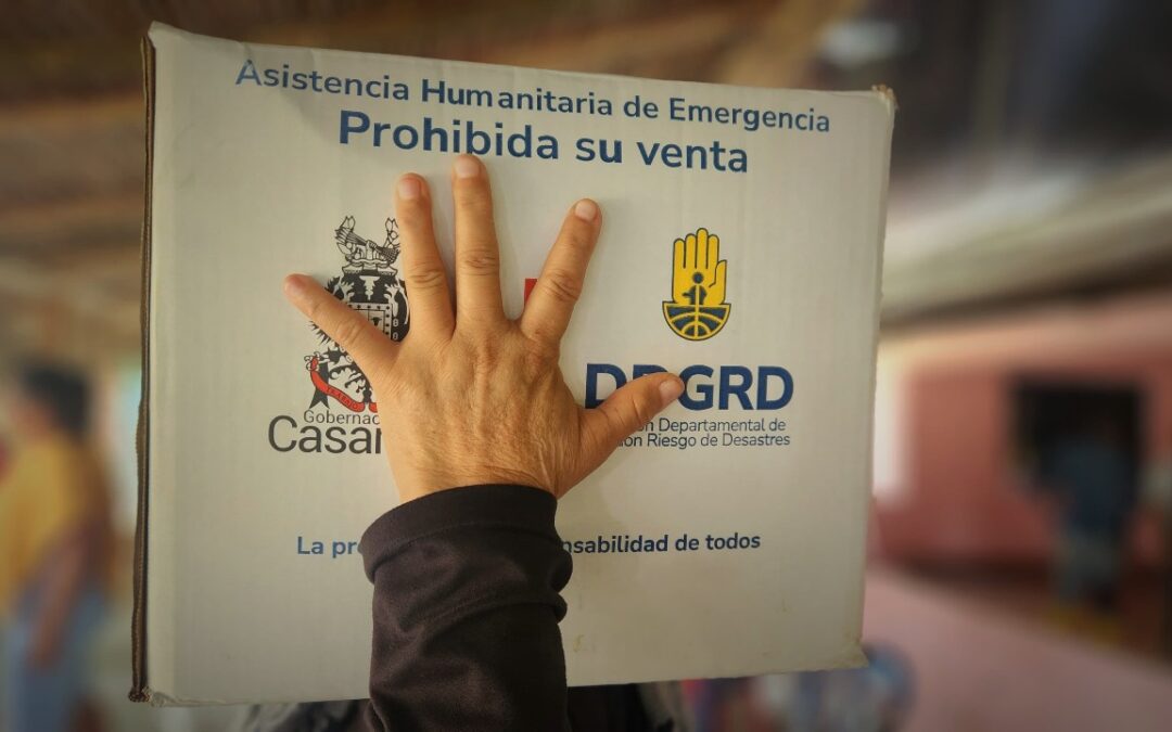 Ayudas humanitarias llegan a Tauramena y Aguazul en medio de la temporada invernal