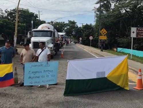 Protestan contra Covioriente en Villanueva
