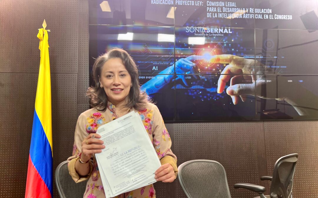 Senadora Sonia Bernal Radica Proyectos de Ley para Regular la Inteligencia Artificial y Proteger a la Niñez de Contenido Musical Explícito