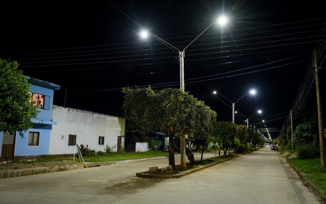 Hato Corozal inauguró el nuevo alumbrado público LED
