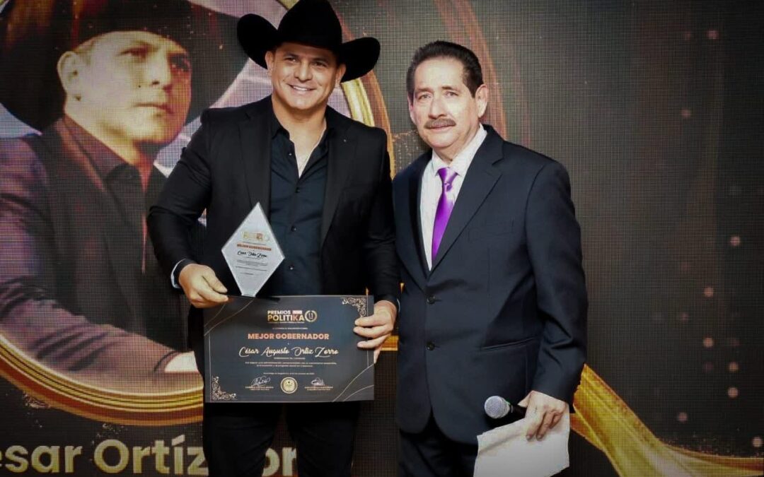 César Ortiz Zorro, premiado como mejor Gobernador